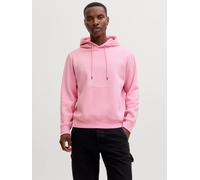 Kapuzensweatshirt JACK & JONES "JJESTAR mit 3D-Print und Kapuze für vielseitige Anlässe", Herren, Gr. S, prism pink, angeraute Sweatware, Obermaterial: 70% Baumwolle, 30% Polyester, bedruckt, relaxed
