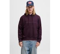 Kapuzensweatshirt JACK & JONES "JJESTAR mit 3D-Print und Kapuze für vielseitige Anlässe", Jungen, Gr. S, plum perfect, angeraute Sweatware, Obermaterial: 70% Baumwolle, 30% Polyester, bedruckt, relaxe