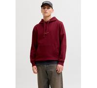 Kapuzensweatshirt JACK & JONES "JORNORREBRO EMB SWEAT HOOD NOOS", Damen, Gr. XL, cabernet, angeraute Sweatware, Obermaterial: 89% Baumwolle, 11% Polyester, unifarben, relaxed fit normal, Rundhals, Rip