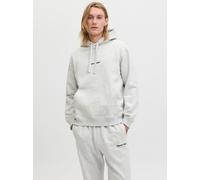 Jack & Jones JORNORREBRO EMB SWEAT HOOD L 12282861 White Melange (896914) Weiß L