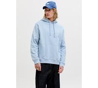 Kapuzensweatshirt JACK & JONES "JORNORREBRO EMB SWEAT HOOD NOOS", Herren, Gr. XL, cashmere blau, angeraute Sweatware, Obermaterial: 89% Baumwolle, 11% Polyester, unifarben, relaxed fit normal, Rundhal