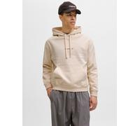 Kapuzensweatshirt JACK & JONES "JORNORREBRO EMB SWEAT HOOD NOOS", Jungen, Gr. XL, weiß (antique weiß), angeraute Sweatware, Obermaterial: 89% Baumwolle, 11% Polyester, unifarben, relaxed fit normal, R