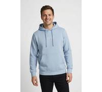 Kapuzensweatshirt JACK & JONES "JPRBLUARCHIE SWEAT HOOD NOOS", Herren, Gr. S, ashley blau, angeraute Sweatware, Obermaterial: 70% Baumwolle, 30% Polyester, bedruckt, normal normal, Rundhals, Rippbündc