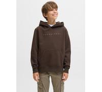 Kapuzensweatshirt JACK & JONES JUNIOR "JJESTAR JJ SWEAT HOOD NOOS JNR", Jungen, Gr. 164, delicioso, angeraute Sweatware, Obermaterial: 70% Baumwolle, 30% Polyester, bedruckt, relaxed fit normal, Rundh