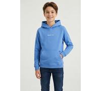 Kapuzensweatshirt JACK & JONES JUNIOR "JORNORREBRO EMB SWEAT HOOD NOOS JNR", Jungen, Gr. 164, marina, angeraute Sweatware, Obermaterial: 89% Baumwolle, 11% Polyester, unifarben, relaxed fit normal, oh