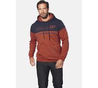 Kapuzensweatshirt JAN VANDERSTORM "Sweatshirt JERRES", Herren, Gr. 7XL, rot (dunkelrot), Obermaterial: 100% Baumwolle CO., Sweatshirts (42153344-7XL) dunkelrot