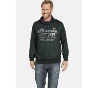 Kapuzensweatshirt JAN VANDERSTORM "Sweatshirt SVERRE", Herren, Gr. 4XL, grün (dunkelgrün melange), Obermaterial: 70% Baumwolle CO. 30% Polyester COOLMAX PES(Coolmax)., Sweatshirts (58450046-4XL) dunke