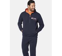 Kapuzensweatshirt JAN VANDERSTORM "Sweatshirt WENMUT", Herren, Gr. XXL, blau (dunkelblau), Obermaterial: 48% Polyester COOLMAX PES(Coolmax). 46% Baumwolle CO. 6% Elasthan EL., Sweatshirts (30920742-XX
