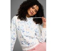 Kapuzensweatshirt KANGAROOS, Damen, Gr. 36/38, bunt (with weiß bunt), angeraute Sweatware, Obermaterial: 80% Baumwolle, 20% Polyester. Bündchen: 95% Baumwolle, 5% Elasthan. Kapuzenfutter: 100% Baumwol