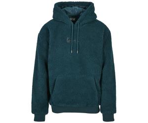 Kapuzensweatshirt KARL KANI "Karl Kani Herren KM223-077-2 KK Metal Signature Hoodie", Herren, Gr. M, schwarz teal, 100% Polyester, unifarben, Sweatshirts (56990213-M) schwarz teal