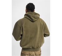 Kapuzensweatshirt KARL KANI "Karl Kani Herren KM234-058-2 KK Small Signature Os Heavy Sweat", Damen, Gr. XS, washed schwarz olive, 100% Baumwolle, Sweatshirts (85457065-XS) washed schwarz olive