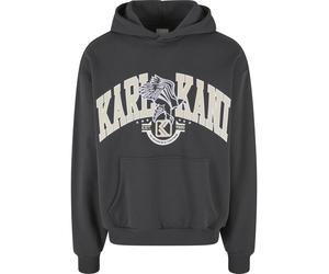 Kapuzensweatshirt KARL KANI "Karl Kani Karl Kani OG Eagle Print OS Hoodie", Herren, Gr. S, grau (anthrazit, lightsand), 80% Baumwolle, 20% Polyester, bedruckt, Rundhals, Sweatshirts (62609403-S) anthr
