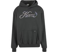 Kapuzensweatshirt KARL KANI "Karl Kani KK Kani Icy Chrome Hoodie", Herren, Gr. L, grau (schwarz), 65% Baumwolle, 35% Polyester, Rundhals, Sweatshirts (47954742-L) schwarz