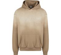 Karl Kani Regular Fit Hoodie mit Logo-Stitching Modell 'Retro' in Mittelbraun, Größe M
