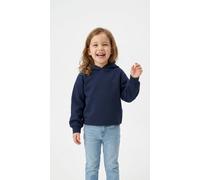 Kapuzensweatshirt KIDS ONLY "KOGADA-COOPER HEART L/S HOOD FR SWT NOOS", Mädchen, Gr. 146/152, navy blazer detail:navy blazer emb. heart, Sweatware, Obermaterial: 53% Polyester, 42% Viskose, 5% Elastha