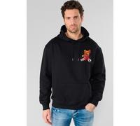 Kapuzensweatshirt LE TEMPS DES CERISES "LORO", Herren, Gr. 3XL, schwarz, 65% Baumwolle, 35% Polyester, Sweatshirts, mit lässigen Bären-Prints (73746767-XXXL) schwarz
