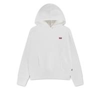 Kapuzensweatshirt LEVI'S KIDS "LVG BATWING PATCH HOODIE", Mädchen, Gr. 14 (158), hellweiß, Sweatware, Obermaterial: 60% Baumwolle, 40% Polyester, unifarben, normal, Bündchen mit Daumenlöchern, Sweatsh