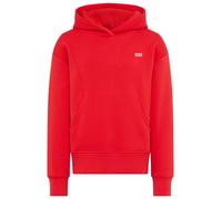 Kapuzensweatshirt LEVI'S KIDS "LVG BATWING PATCH HOODIE", Mädchen, Gr. 6 (116), rot (poppy rot), Sweatware, Obermaterial: 60% Baumwolle, 40% Polyester, unifarben, Bündchen mit Daumenlöchern, Sweatshir