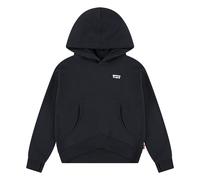 Kapuzensweatshirt LEVI'S KIDS "LVG BATWING PATCH HOODIE", Mädchen, Gr. 8 (128), schwarz (jet schwarz), Sweatware, Obermaterial: 60% Baumwolle, 40% Polyester, unifarben, Bündchen mit Daumenlöchern, Swe