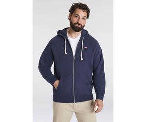 Kapuzensweatshirt LEVI'S PLUS, Herren, Gr. 5XL (76/78), blau, Frottee, Obermaterial: 100% Baumwolle, bedruckt, unifarben, lässig geschnitten hüftbedeckend, eingesetzt Rippbündchen, Sweatshirts, mit de