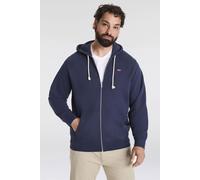 Kapuzensweatshirt LEVI'S PLUS, Herren, Gr. XL (60/62), blau, Frottee, Obermaterial: 100% Baumwolle, bedruckt, unifarben, lässig geschnitten hüftbedeckend, eingesetzt Rippbündchen, Sweatshirts, mit dez