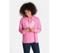 Kapuzensweatshirt LIEBLINGSSTÜCK "CyrenaL", Damen, Gr. XL, blush, Sweatware, Obermaterial: 100% Baumwolle, bedruckt, bestickt, unifarben, hüftlang, hoch geschlossener Ausschnitt, Rippbündchen, Sweatsh