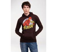 Kapuzensweatshirt LOGOSHIRT "DC Comics - Flash, Fastest Man Alive", Herren, Gr. XXL, braun, 65% Baumwolle, 35% Polyester, bedruckt, normal, ohne Ausschnitt, Sweatshirts, mit lizenziertem Print (696140