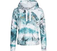 Kapuzensweatshirt LPO "SWEAT GILFORD AOP WOMEN", Damen, Gr. 36/38 (M), weiß, 50% Polyester; 50% Baumwolle, bequem, angesetztes Bündchen, Sweatshirts, mit Kontrastdetails (53349946-38) weiß