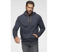Kapuzensweatshirt MAN'S WORLD, Herren, Gr. M (48/50), blau, angeraute Sweatware, Obermaterial: 60% Baumwolle, 40% Polyester. Kapuzenfutter: 60% Baumwolle, 40% Polyester, unifarben, regular fit, Rippbü