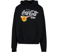 Kapuzensweatshirt MERCHCODE "Merchcode Coca Cola Refreshed Oversize Hoodie", Herren, Gr. S, schwarz, 100% Baumwolle, bedruckt, Sweatshirts (81646135-S) schwarz