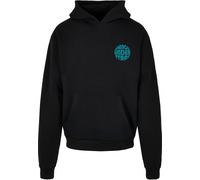 Kapuzenpullover MERCHCODE "Merchcode Dance Under Stars Oversized Hoody", Herren, Gr. M, schwarz, 100% Baumwolle, mehrfarbig, oversize, ohne Ausschnitt, Pullover Kapuzenpullover (79037142-M) schwarz