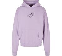 Kapuzensweatshirt MERCHCODE "Merchcode Hugs & Love - Heart Dice Ultra Heavy Hoody", Herren, Gr. L, lila, 100% Baumwolle, bedruckt, Sweatshirts (61020062-L) lila