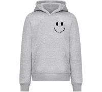 Kapuzensweatshirt MERCHCODE "Merchcode Kids Good Vibes Club - Basic Hoody", Jungen, Gr. 158/164, grau (erdgrau), 65% Baumwolle, 35% Polyester, bedruckt, Rundhals, Sweatshirts (66583635-158) erdgrau