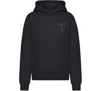 Kapuzensweatshirt MISS TEE "Miss Tee Bow Oneliner Ladies Fluffy Hoody", Damen, Gr. S, schwarz, 70% Baumwolle, 30% Polyester, bedruckt, loose fit, ohne Ausschnitt, Sweatshirts (24423428-S) schwarz