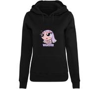 Kapuzenpullover MISS TEE "Miss Tee Damen Forever Whatever Hoody", Damen, Gr. L, schwarz, 65% Baumwolle, 35% Polyester, unifarben, normal, ohne Ausschnitt, Pullover Kapuzenpullover (88192567-L) schwarz