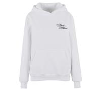 Kapuzensweatshirt MISS TEE "Miss Tee Give A Damn Ladies Fluffy Hoody", Damen, Gr. XL, weiß, 70% Baumwolle, 30% Polyester, bedruckt, Sweatshirts (20914437-XL) weiß