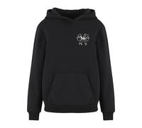 Miss Tee Kapuzenpullover Good Vibes Bow Fluffy Hoody, bedruckt – Damen, Schwarz, XL