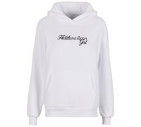 Miss Tee Damen Heartbreaker Girl Ladies Fluffy Hoody MST212 White-3XL