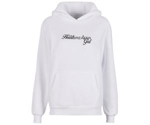 Kapuzensweatshirt MISS TEE "Miss Tee Heartbreaker Girl Ladies Fluffy Hoody", Damen, Gr. XXL, weiß, 70% Baumwolle, 30% Polyester, bedruckt, Rundhals, Sweatshirts (53776937-XXL) weiß