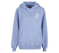 Kapuzensweatshirt MISS TEE "Miss Tee Wildest Dreams Ladies Fluffy Hoody", Damen, Gr. XXL, powderblau, 70% Baumwolle, 30% Polyester, bedruckt, Rundhals, Sweatshirts (98314924-XXL) powderblau