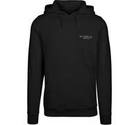 Kapuzensweatshirt MISTERTEE "MisterTee Butterfly Effect Hoody", Herren, Gr. XS, schwarz, 65% Baumwolle, 35% Polyester, bedruckt, Sweatshirts (61913768-XS) schwarz