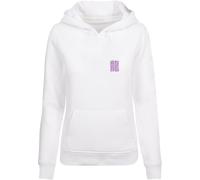 Kapuzensweatshirt MISTERTEE "MisterTee Damen Ladies Glory Dragon V2 Hoody", Damen, Gr. L, weiß, 65% Baumwolle, 35% Polyester, bedruckt, Sweatshirts (67482960-L) weiß