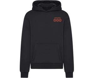 Kapuzensweatshirt MISTERTEE "MisterTee Faith And Trust Fluffy Hoody", Herren, Gr. M, schwarz, 70% Baumwolle, 30% Polyester, bedruckt, Rundhals, Sweatshirts (16236636-M) schwarz
