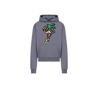 Kapuzensweatshirt MISTERTEE "MisterTee Flamingo Hoodie", Herren, Gr. M, grau (vintageblau), 100% Baumwolle, bedruckt, Sweatshirts (23137627-M) vintageblau