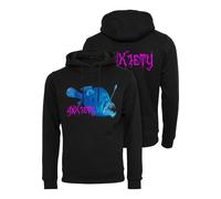 Kapuzensweatshirt MISTERTEE "MisterTee Herren Anxiety Hoody", Herren, Gr. M, schwarz, 100% Baumwolle, bedruckt, Sweatshirts (38746404-M) schwarz