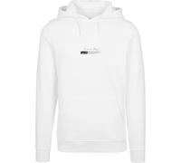 Kapuzensweatshirt MISTERTEE "MisterTee Herren Become the Change Butterfly 2.0 Hoody", Herren, Gr. XXL, weiß, 65% Baumwolle, 35% Polyester, bedruckt, Sweatshirts (63988958-XXL) weiß