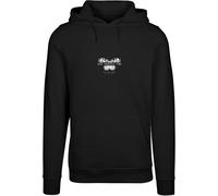 Kapuzensweatshirt MISTERTEE "MisterTee Herren Give Yourself Time Hoody", Herren, Gr. S, schwarz, 65% Baumwolle, 35% Polyester, bedruckt, Sweatshirts (68563000-S) schwarz
