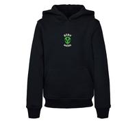 Kapuzensweatshirt MISTERTEE "MisterTee Herren Kids Stay Weird Hoody", Mädchen, Gr. 158/164, schwarz, 65% Baumwolle, 35% Polyester, bedruckt, Rundhals, Sweatshirts (14976467-158) schwarz