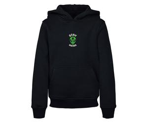 Kapuzensweatshirt MISTERTEE "MisterTee Herren Kids Stay Weird Hoody", Mädchen, Gr. 158/164, schwarz, 65% Baumwolle, 35% Polyester, bedruckt, Rundhals, Sweatshirts (14976467-158) schwarz