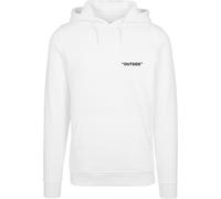 Kapuzensweatshirt MISTERTEE "MisterTee Herren Out$ide Hoody", Herren, Gr. XL, weiß, 65% Baumwolle, 35% Polyester, bedruckt, Sweatshirts (88198554-XL) weiß